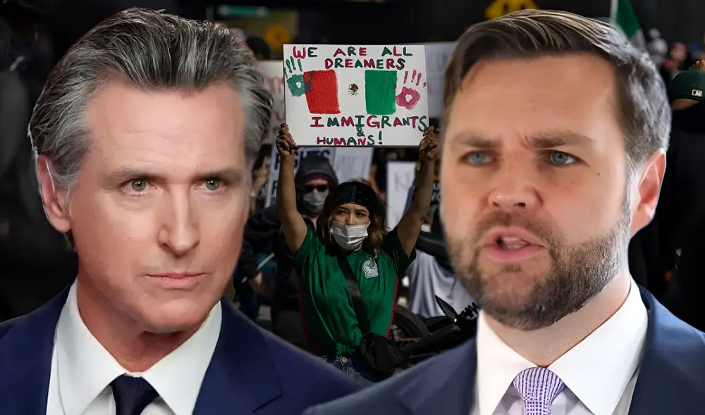 Gavin Newsom respondió a JD Vance por redes sociales, retándolo a un debate y defendiendo su postura contra la violencia durante las protestas en Los Ángeles. Gavin Newsom respondió a JD Vance por redes sociales, retándolo a un debate y defendiendo su postura contra la violencia durante las protestas en Los Ángeles.