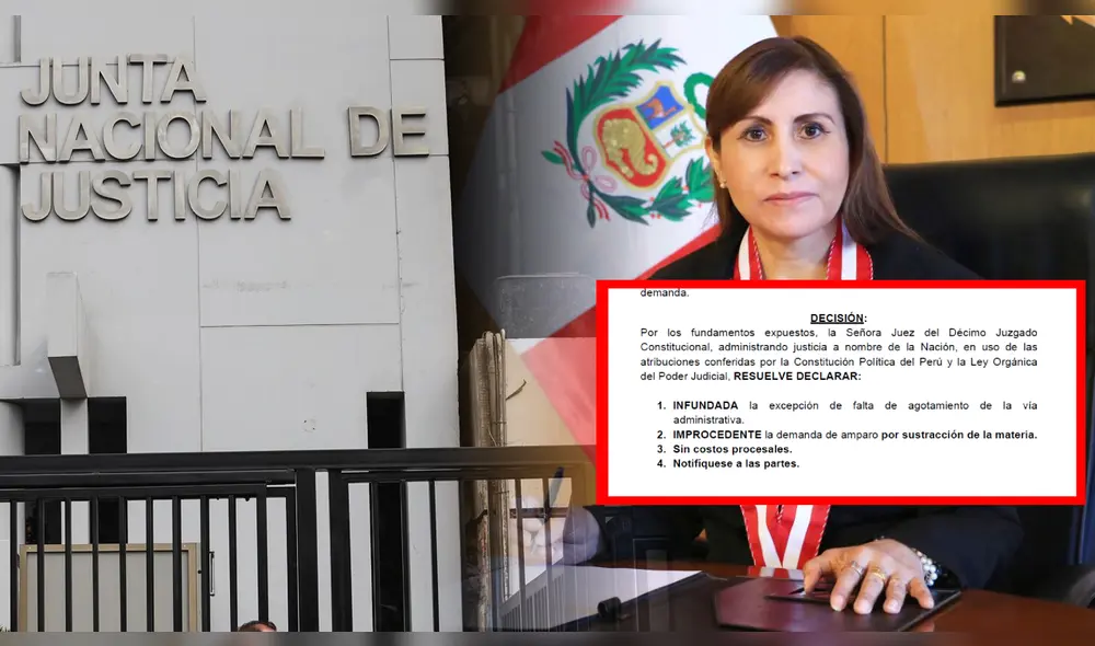 El Poder Judicial rechazó la acción de amparo presentada por Patricia Benavides. Foto: composición LR El Poder Judicial rechazó la acción de amparo presentada por Patricia Benavides. Foto: composición LR