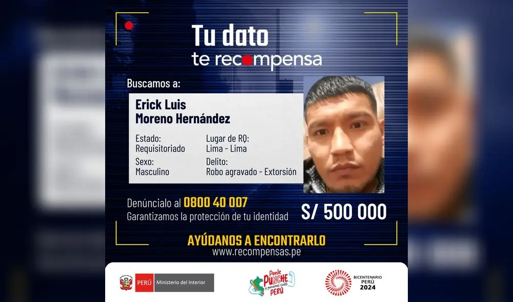 El 'mostruo' es uno de los delincuentes más buscados del país.