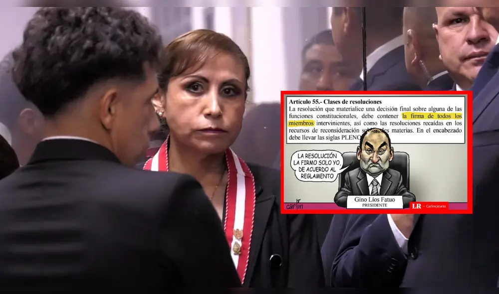 Carlincatura retrata decisión de la JNJ al restituir a Patricia Benavides. Foto: composición LR