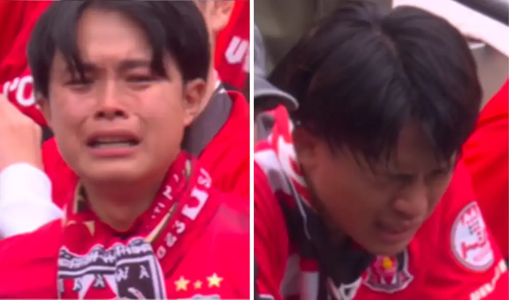 Hinchas del Urawa Red terminaron llorando después de quedar eliminados del Mundial de Clubes. Fotos: composición LR/captura de pantalla de DZAN