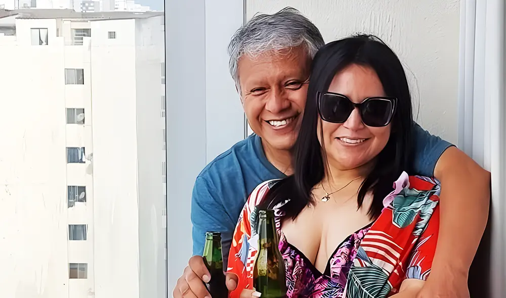 Edgar Romero y Karen Pasco en Casa Andina Premium de Miraflores, el 6 de enero de 2022, el mismo día que el primero emitió una resolución a favor de la empresa de su excónyuge. Foto: difusión