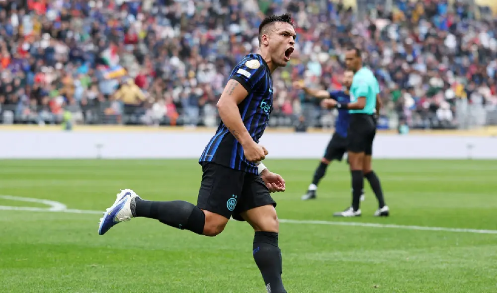 Lautaro Martínez anotó un golazo de chalaca