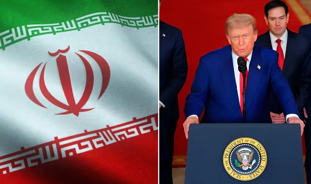 Régimen iraní aclara a Estados Unidos y Donald Trump que pese a ataques seguirán con su desarrollo nuclear. Foto: Composición LR.