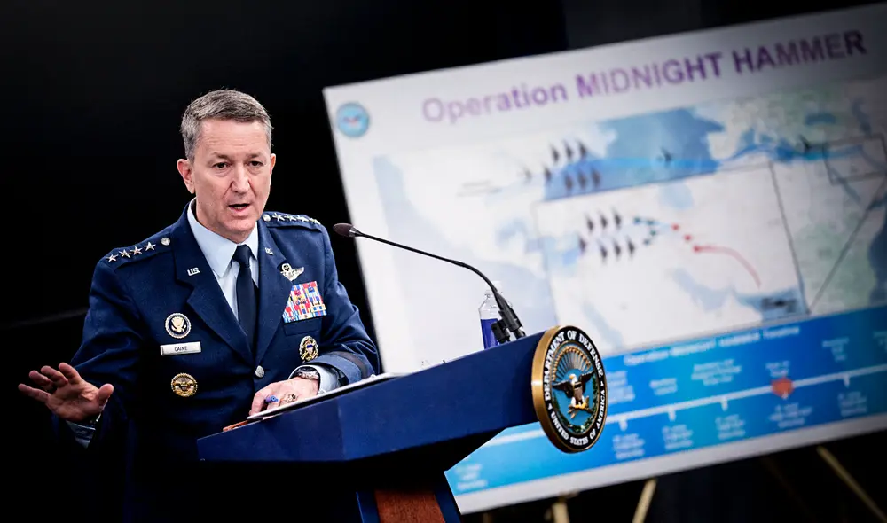 Dan Caine reveló detalles sobre la "Operación Martillo de Medianoche" desde el Pentágono.