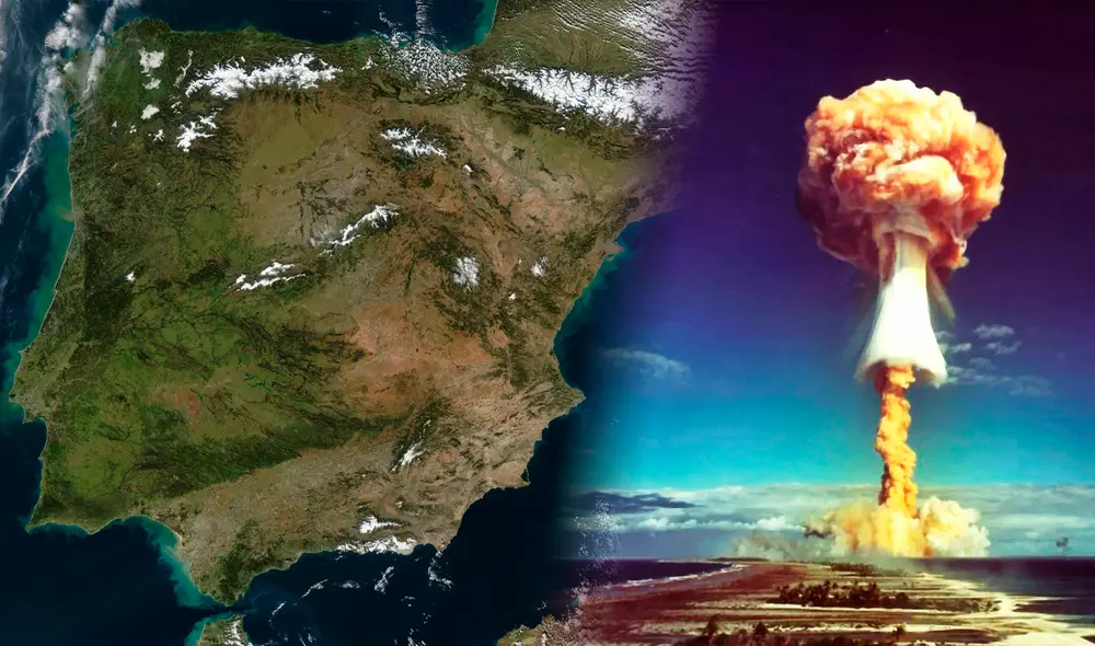 Un informe publicado por organismos internacionales destaca que España sería el país más seguro de Europa en una guerra nuclear. Foto: composición LR/Freepik/Google Maps