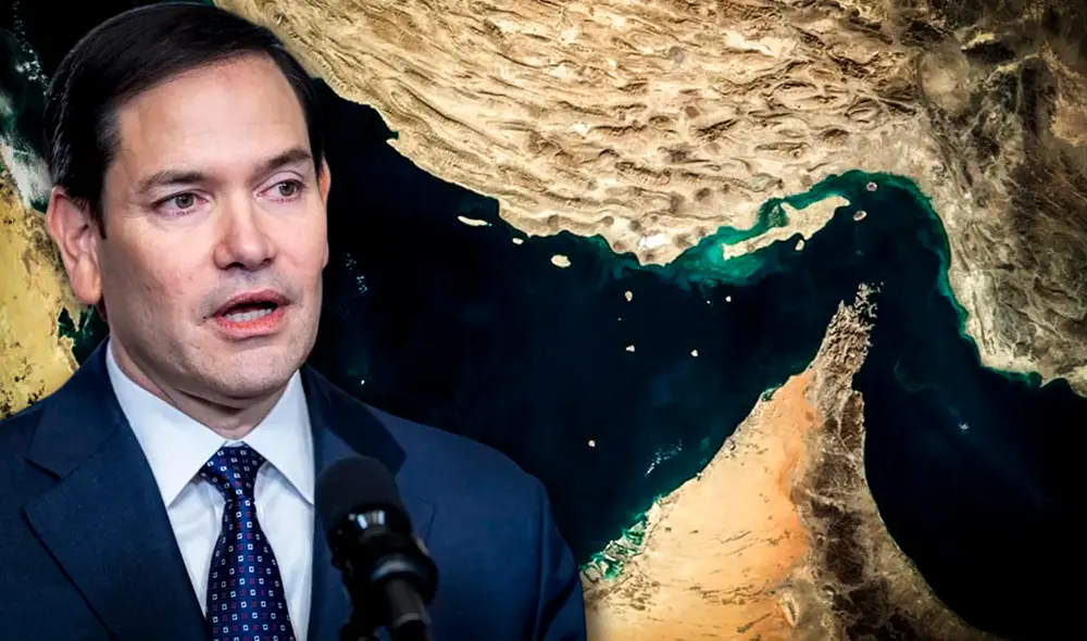 Marco Rubio expresó su preocupación sobre el cierre del Estrecho de Ormuz por parte de Irán.