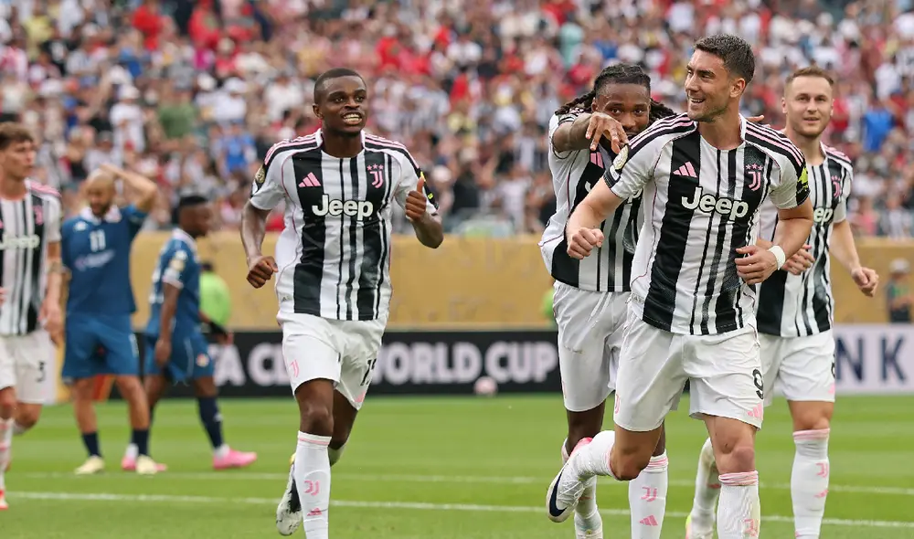 Festejo de la Juventus tras la goleada en el Mundial de Clubes. Festejo de la Juventus tras la goleada en el Mundial de Clubes.