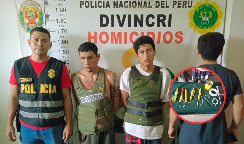 Desarticulan banda criminal acusada de sicariato y extorsión en Tumbes. Foto: Composición LR Desarticulan banda criminal acusada de sicariato y extorsión en Tumbes. Foto: Composición LR