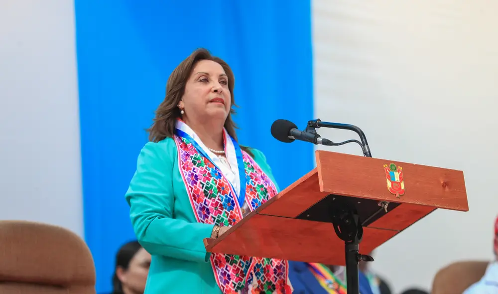 Dina Boluarte asistió a la ceremonia por el bicentenario de Aymaraes. Foto: Presidencia