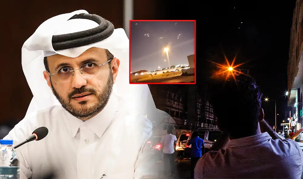 Majed Al Ansari, el portavoz de la Cancillería, condenó el ataque de Irán en Doha. Foto: composición LR/MOFA/AFP