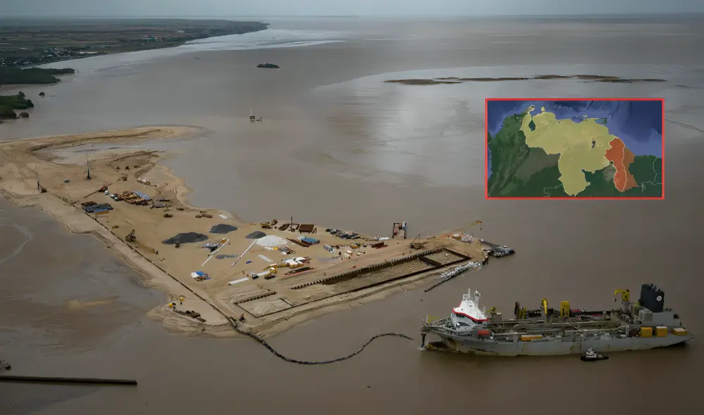 A medida que la búsqueda de recursos naturales se intensifica, el Esequibo se convierte en un foco de atención para ambos países y para la comunidad internacional. Foto: composición LR/El País/Diario Uno A medida que la búsqueda de recursos naturales se intensifica, el Esequibo se convierte en un foco de atención para ambos países y para la comunidad internacional. Foto: composición LR/El País/Diario Uno