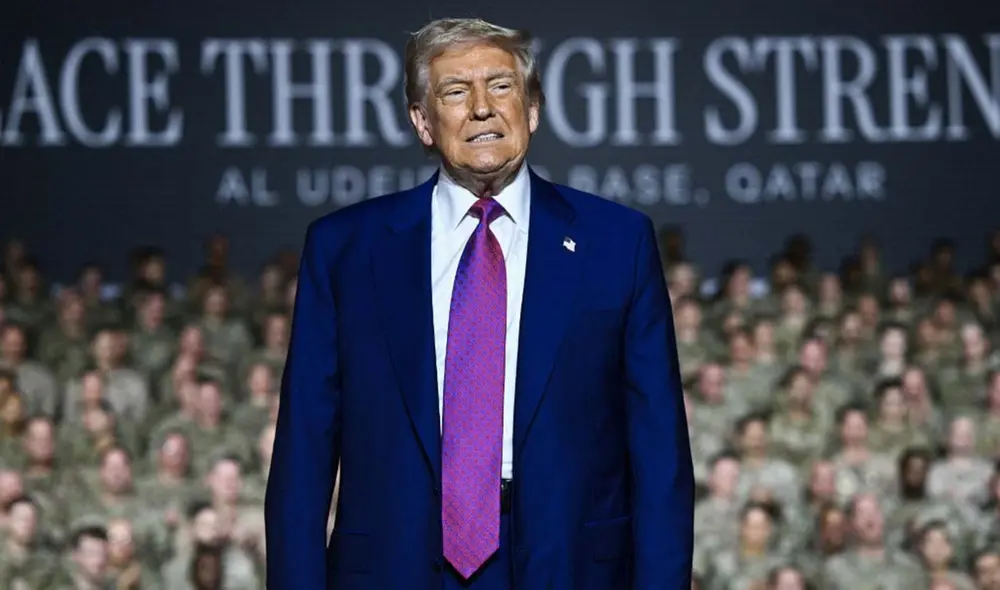 Donald Trump aseguró que el ataque israelí fue "débil". Foto: AFP