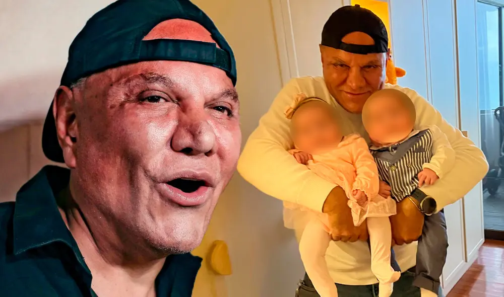 Mauricio Diez Canseco feliz con sus mellizos. Foto: Composición LR/Captura/Instagram