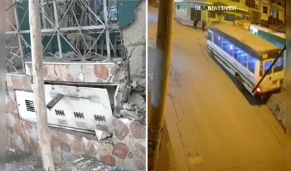 Accidente en Independencia: chófer impacta contra una casa y destruye muro. Foto: Panamericana.