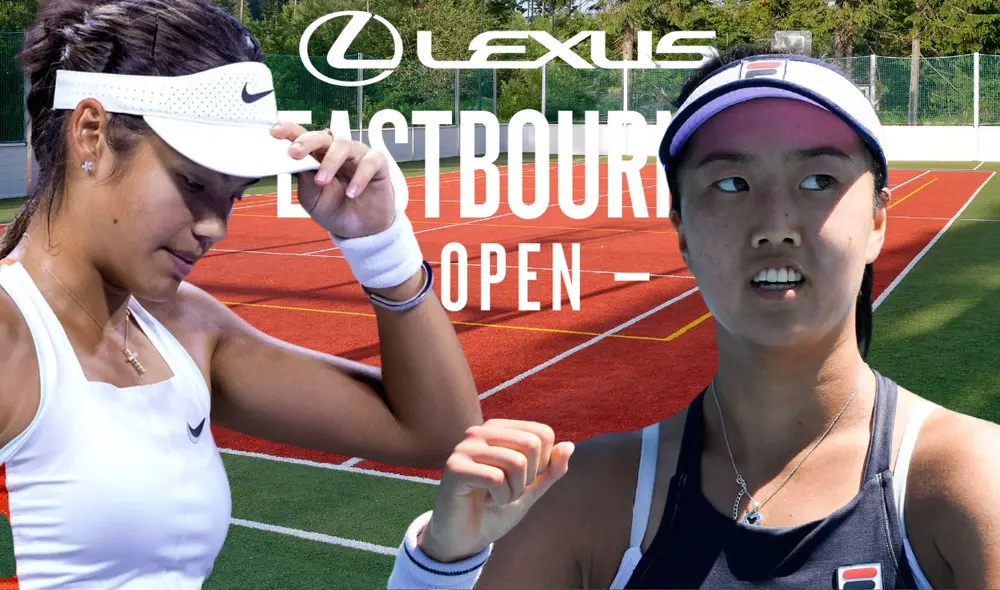 Emma Raducanu se enfrentó a Ann Li en Lexus Eastbourne Open 2025. Foto: Composición LR/ AFP Emma Raducanu se enfrentó a Ann Li en Lexus Eastbourne Open 2025. Foto: Composición LR/ AFP
