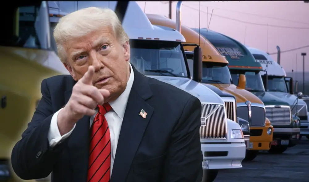 Donald Trump ordena que los camioneros hablen inglés fuido en Estados Unidos. Donald Trump ordena que los camioneros hablen inglés fuido en Estados Unidos.