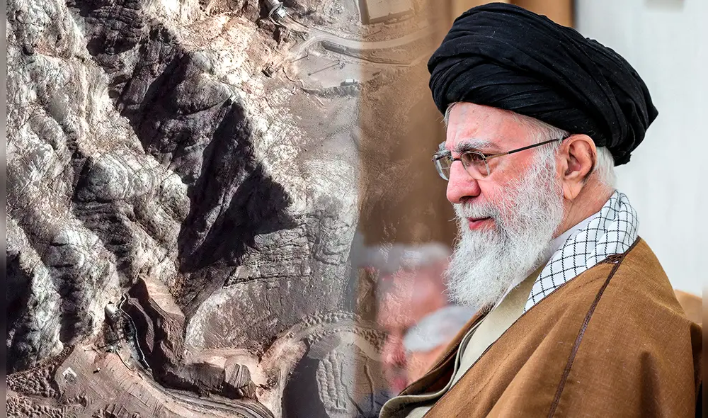 Instalaciones nucleares del país sufrieron daños graves tras los bombardeos lanzados por Israel y Estados Unidos. Foto: Composición LR/AFP.