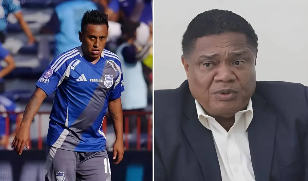 Christian Cueva vive su primera experiencia en el fútbol ecuatoriano. Foto: composición LR/captura de Club Sport Emelec