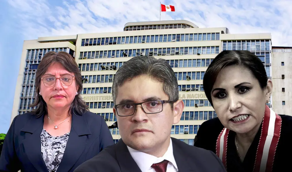 José Domingo Pérez respaldó a Delia Espinoza y rechazó a Patricia Benavides. Foto: Composición/LR