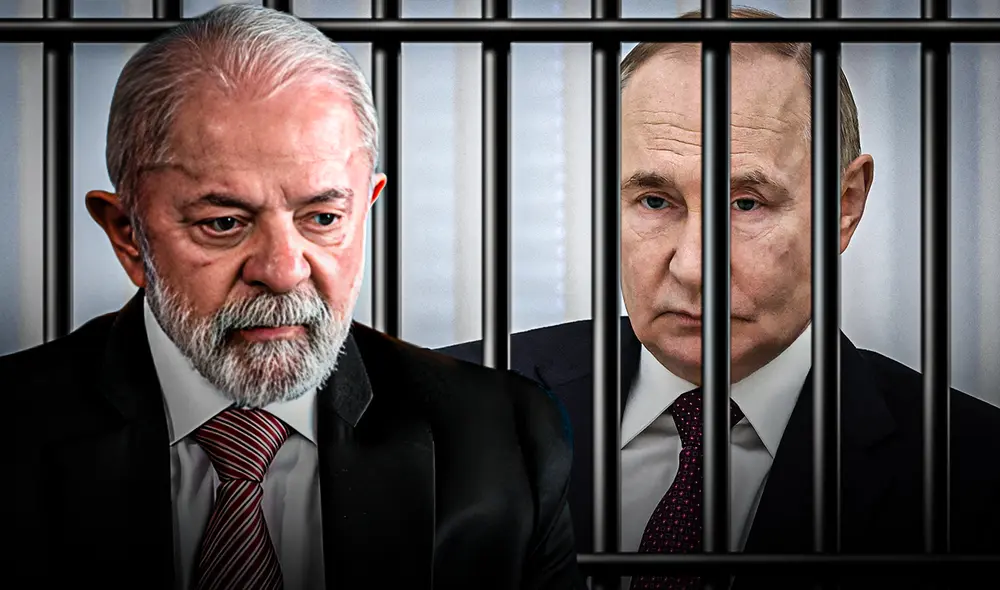 Lula da Silva no garantizó inmunidad a Putin ante la orden de arresto del CPI. Foto: AFP