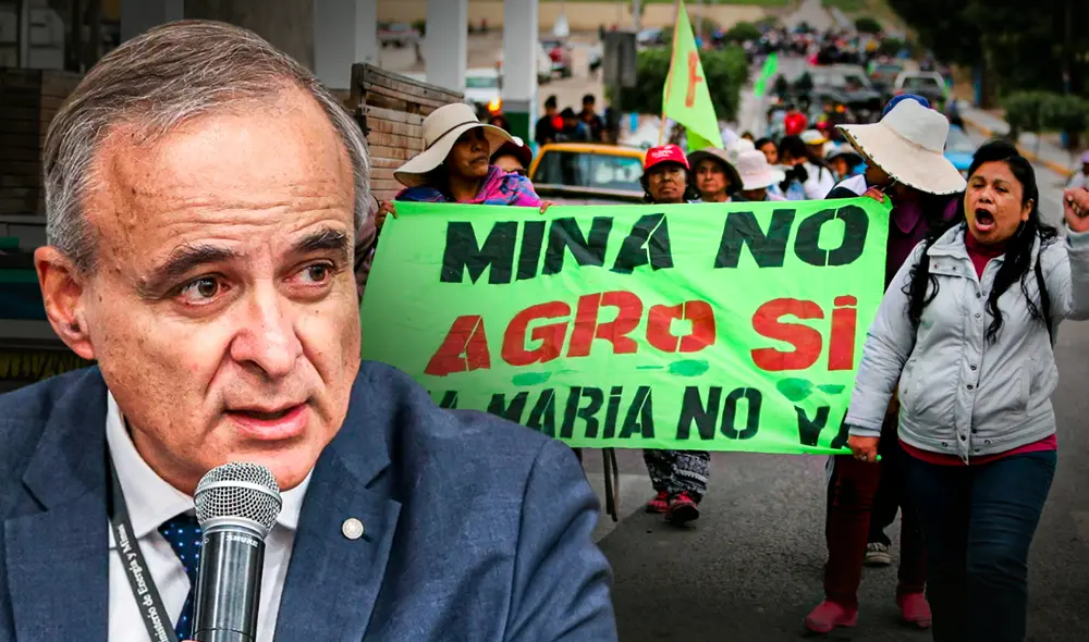Aunque el titular del Minem asegura que hay avances en articulación social para la ejecución de Tía María, dirigentes del Valle de Tambo sostienen que no ha existido diálogo directo con ellos. Foto: composición LR/Andina/Archivo