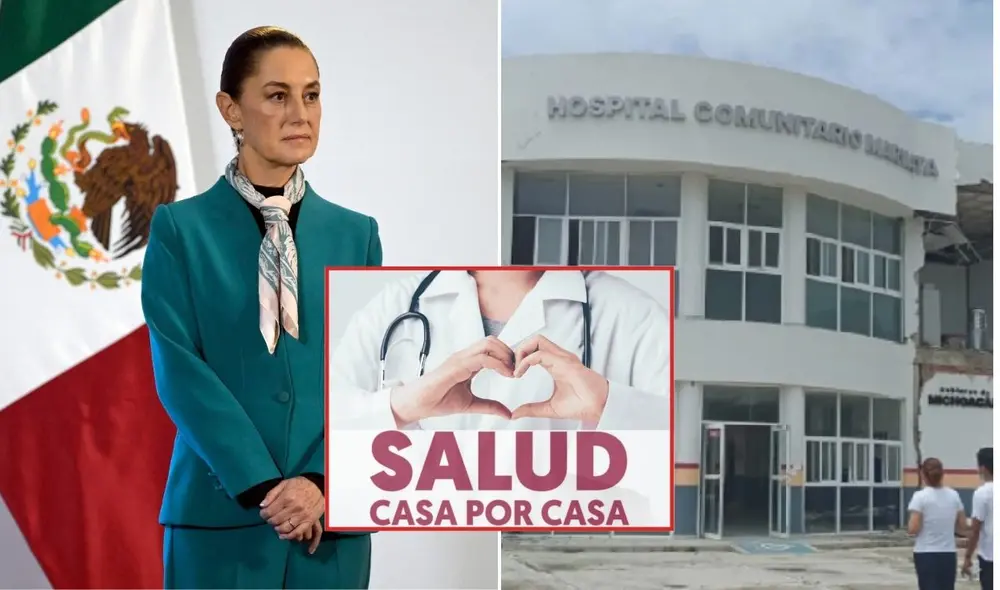 Claudia Sheinbaum supervisa el programa Salud Casa por Casa y el hospital de Maruata en Michoacán.