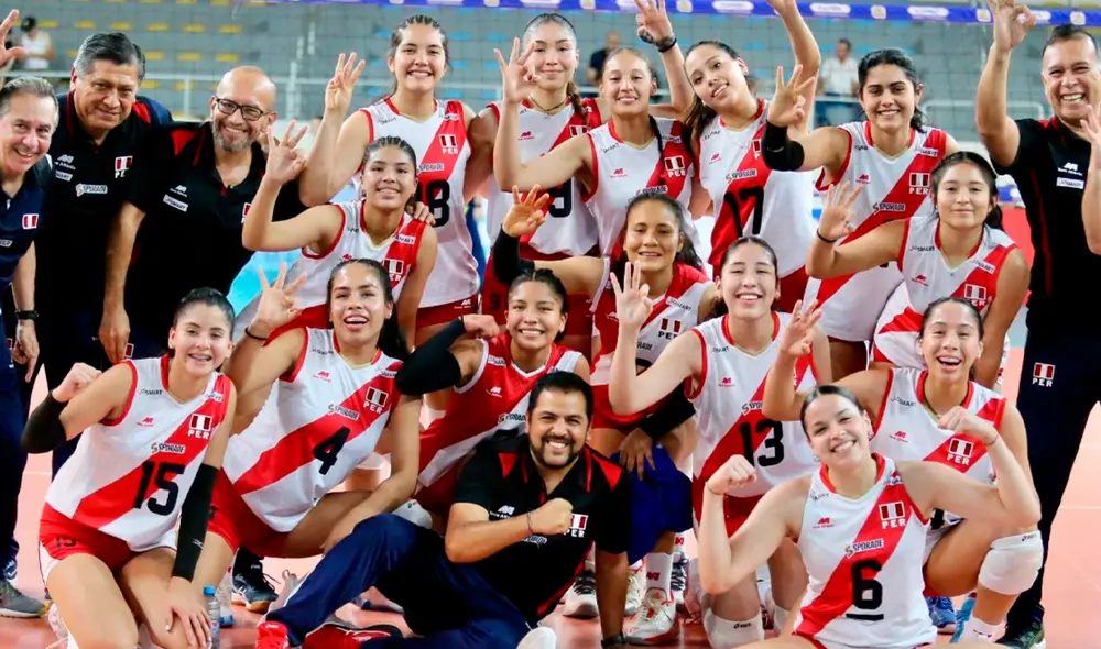 Selección peruana consiguió su cupo al Mundial de Vóley Femenino Sub-19 después de vencer (3-0) a Chile. Foto: IPDPerú/X