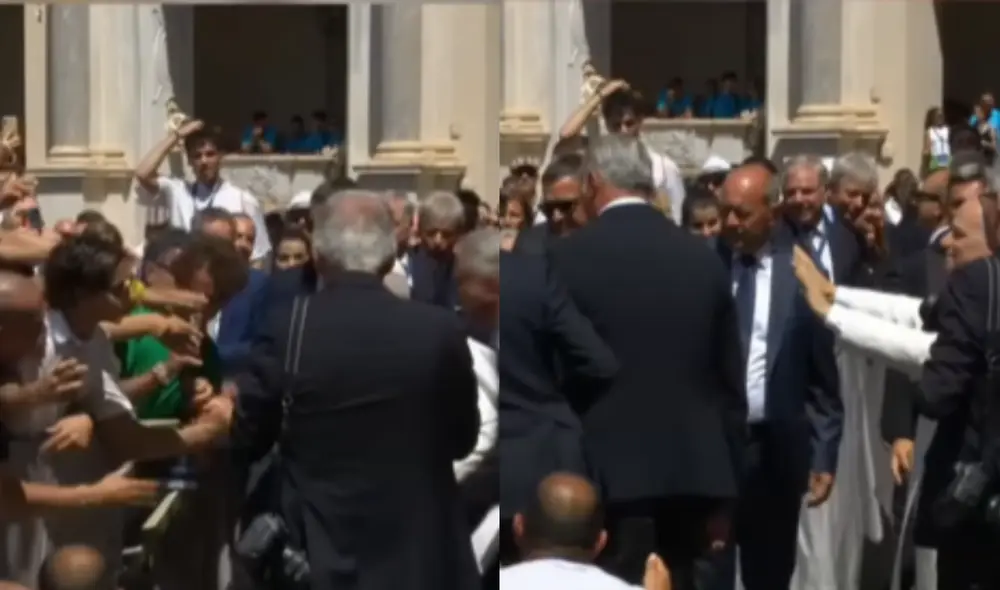 El Sumo Pontífice enfrentó una avalancha de personas que intentaron sobrepasar la seguridad para acercarse a él