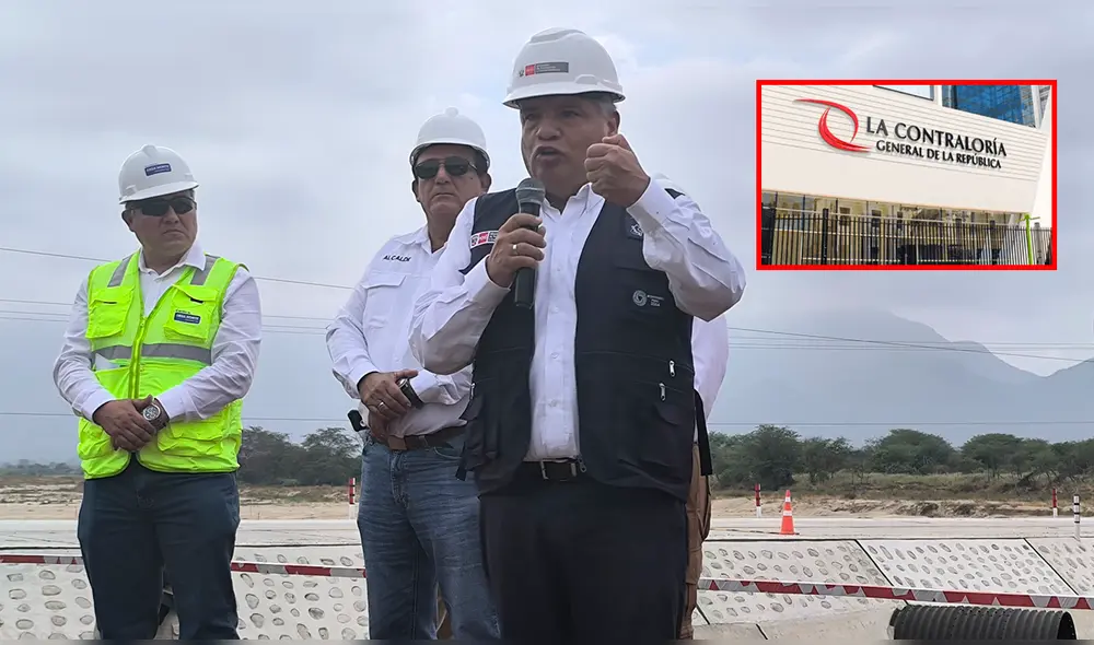 El titular del MTC, César Sandoval, dice no temerle miedo a la Contraloría tras detectar demoras en el proyecto de la nueva Carretera Central. Foto: composición LR/ Emmanuel Moreno, La República