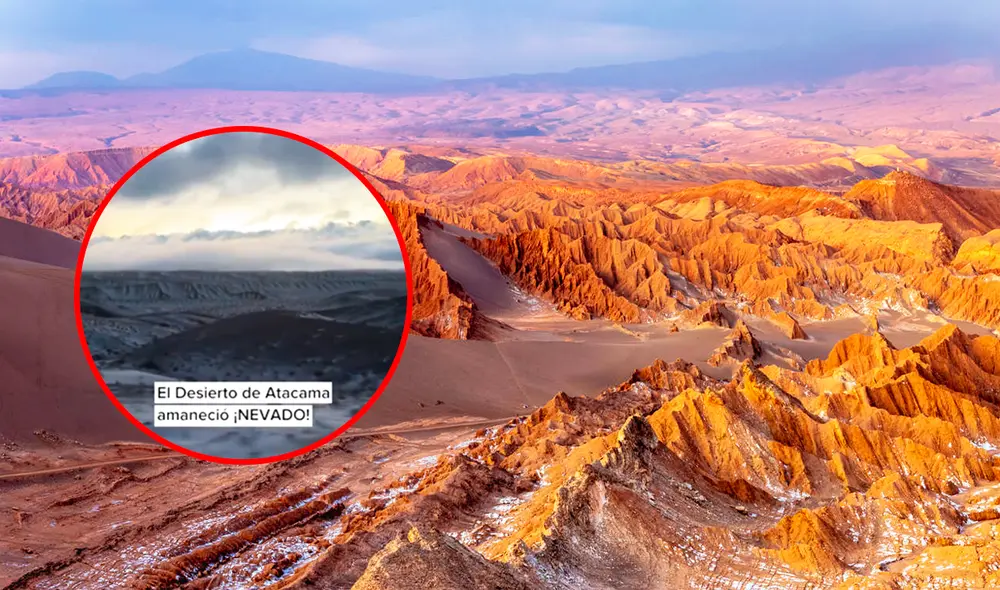 Desierto de Atacama amaneció cubierto de nieve luego de 10 años, reportó el observatorio ALMA. Desierto de Atacama amaneció cubierto de nieve luego de 10 años, reportó el observatorio ALMA.