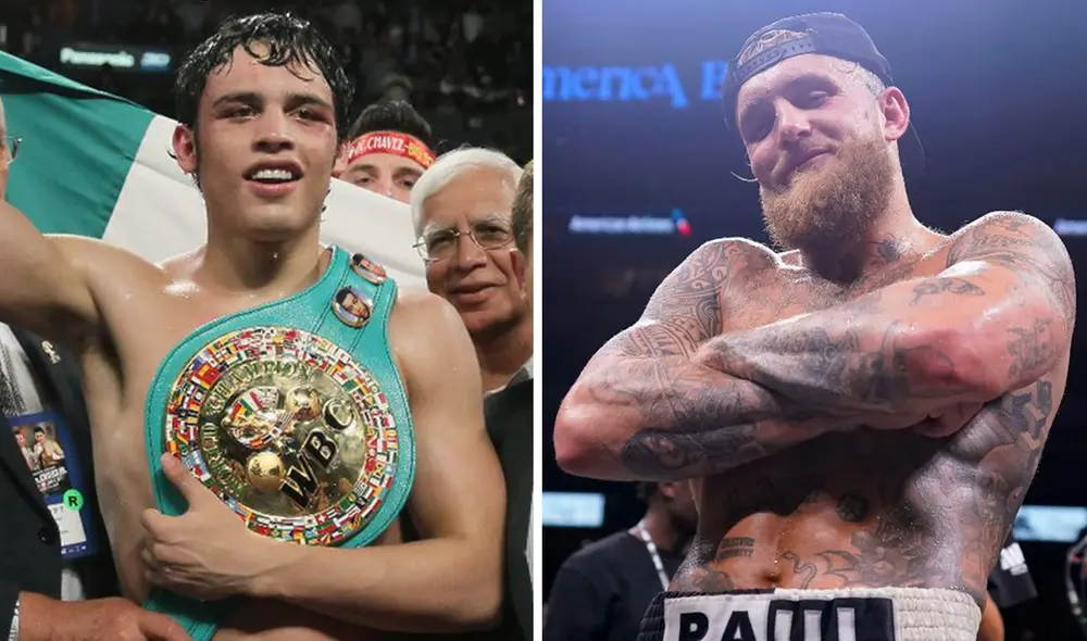 Julio César Chávez Jr. amenazó a Jake Paul con ponerle fin a su carrera. Foto: composición de LR/DAZN Boxing
