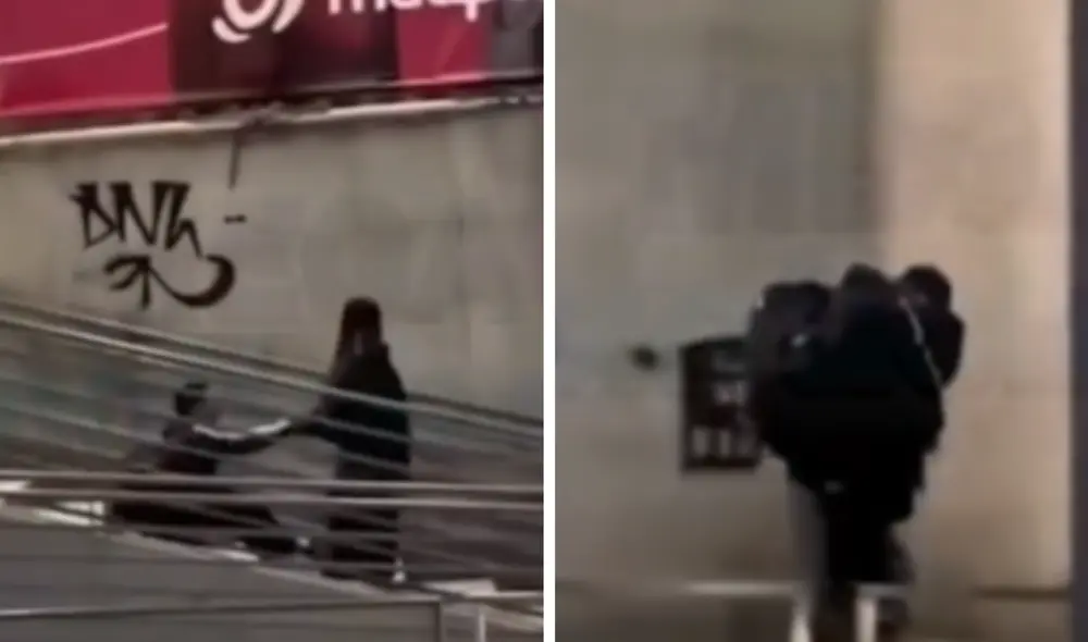 Una joven peruana cargó a su enamorado, quien al parecer se encontraba ebrio. Foto: Composición LR/ TikTok Una joven peruana cargó a su enamorado, quien al parecer se encontraba ebrio. Foto: Composición LR/ TikTok