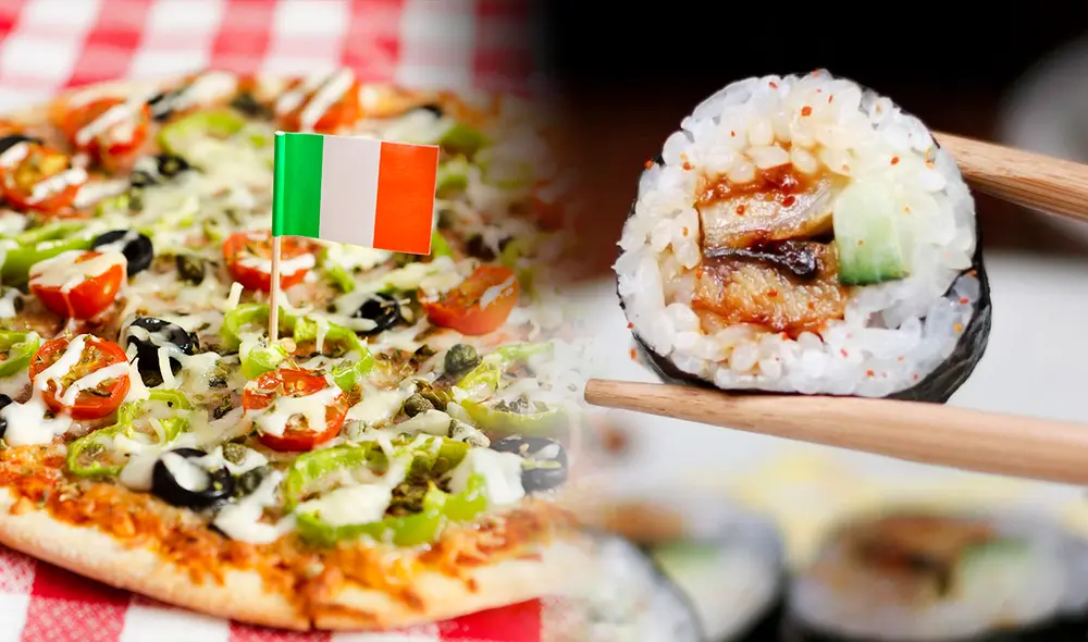 La pizza nació en Egipto y el sushi en China, según National Geographic. Foto: Composición LR/Freepik La pizza nació en Egipto y el sushi en China, según National Geographic. Foto: Composición LR/Freepik