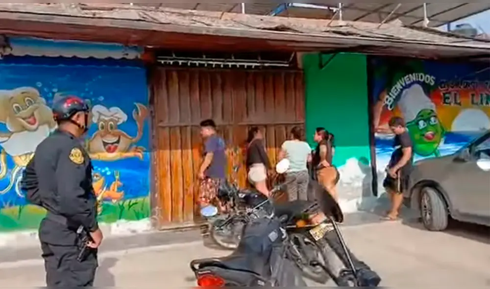 A Raúl Arabia Mendoza y a su sobrino Peter Larry Mendoza Morales les asesinaron dentro de una cevichería, mientras celebraban el cumpleaños de uno de ellos. Foto: Difusión