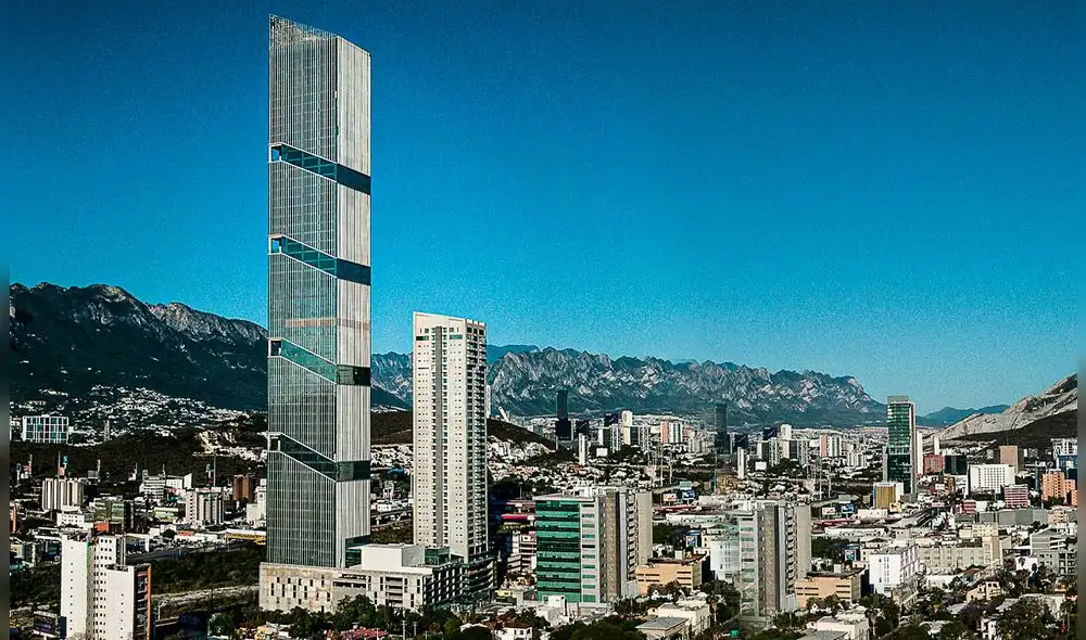 La Torre Obispado, oficialmente conocida como T. Op Torre 1, se alza en Monterrey, con una altura de 305,3 metros. Foto: USGBC.