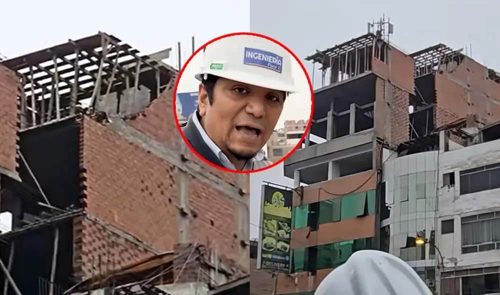 Crecimiento urbano desordenado y sin fiscalización está generando construcciones inestables, alertó ingeniero. Foto: composición LR/@ingenieriaparati/ TikTok