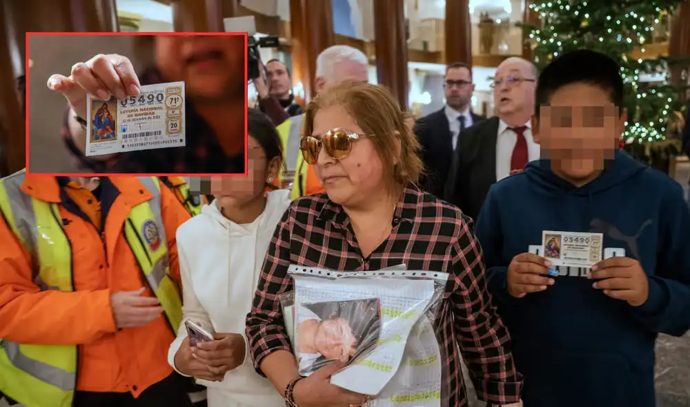 Perla se encontraba desempleada cuando ganó el premio de 400.000 euros de una lotería en España. Foto: Composición LR/ Andina/ El País