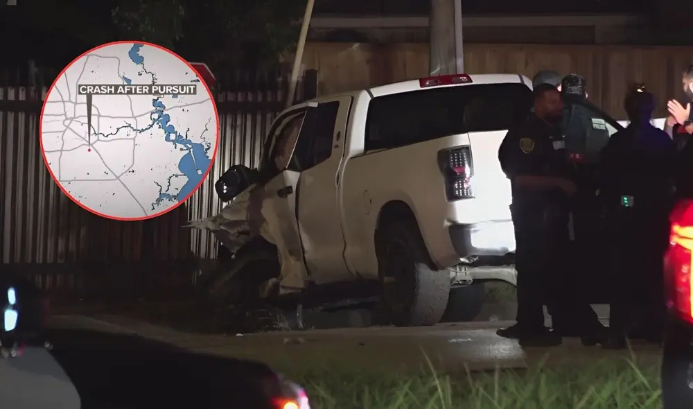 Un delincuente robó un auto y se dio a la fuga en una autopista de Houston.