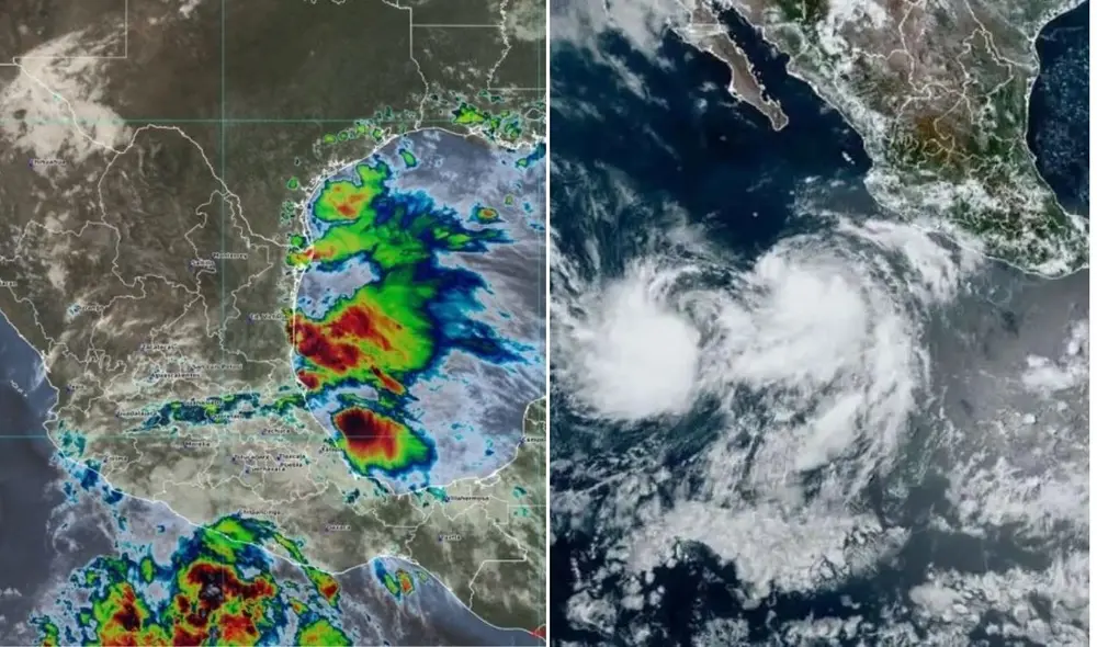 Las tormentas tropicales Flossie y Barry podrían intensificarse antes de llegar a las costas mexicanas.