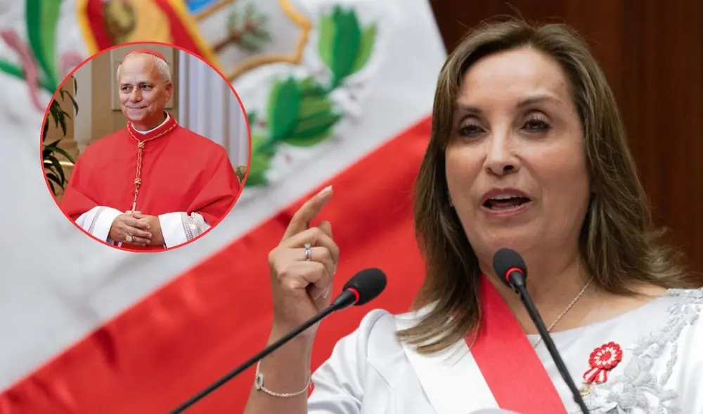 Dina Boluarte no asistió a misa en honor al Papa León XIV | Composición: LR.