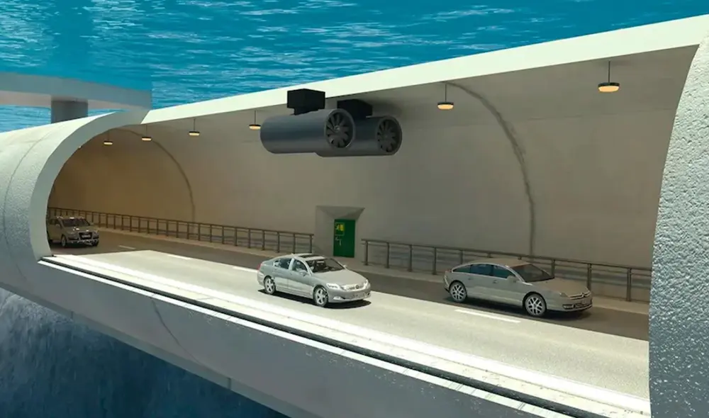 El túnel submarino Rogfast en Noruega tendrá pozos de ventilación de 200 m. Foto: Forbes El túnel submarino Rogfast en Noruega tendrá pozos de ventilación de 200 m. Foto: Forbes