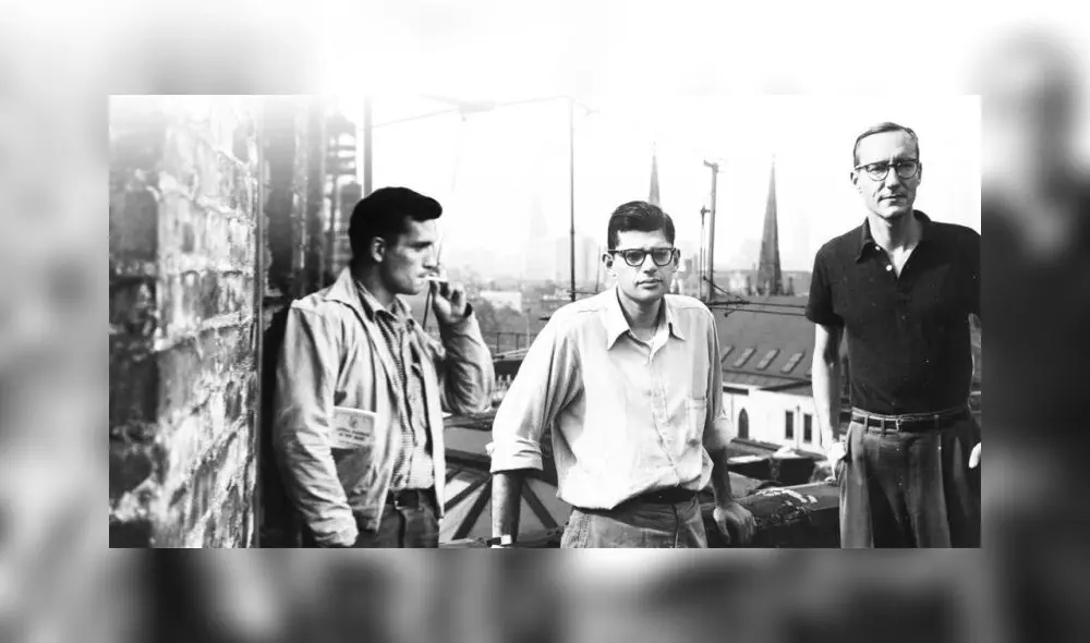 Kerouac, Ginsberg y Burroughs. Imagen: Difusión.