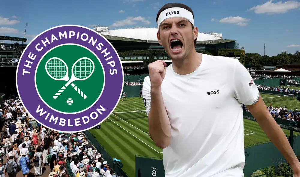 Taylor Fritz triunfa en Wimbledom. Foto: Composición LR/ AFP Taylor Fritz triunfa en Wimbledom. Foto: Composición LR/ AFP