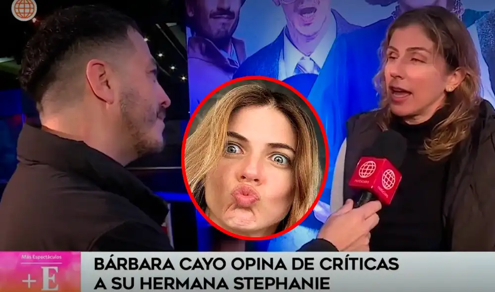 Stephanie Cayo generó controversia al criticar a los peruanos por las quejas sobre el nuevo Aeropuerto Internacional Jorge Chávez. Su hermana, Bárbara Cayo, salió en su defensa. Foto: captura/América TV
