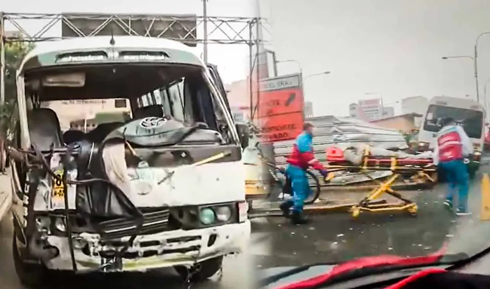 PNP desvió el tránsito vehicular en la avenida Grau tras el accidente vehicular registrado.