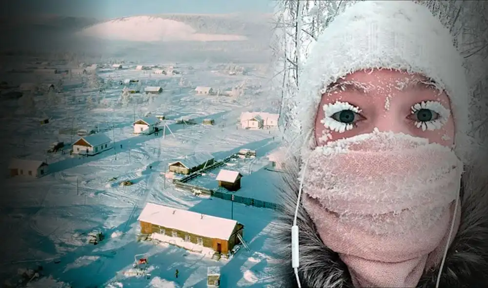 Este pueblo de 800 personas es el más frío del mundo: temperatura baja hasta los -71 grados y los teléfonos no funcionan correctamente. Foto: composición LR/Corbis-Getty Images.