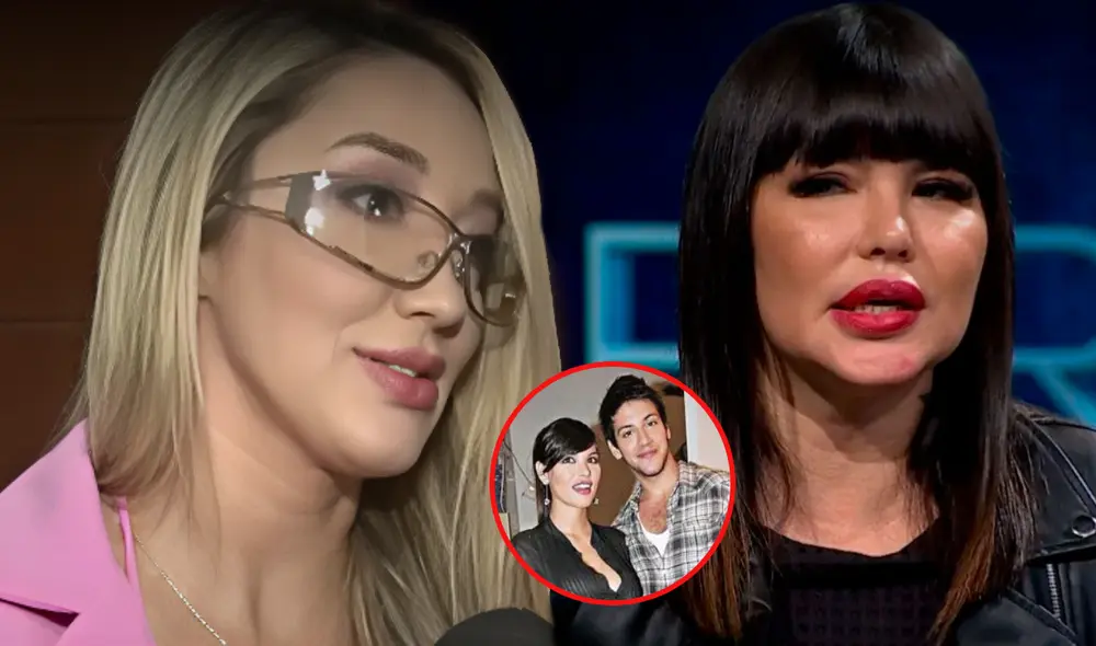 Romina Gachoy aseguró que mantiene comunicación con Angie Jibaja por sus hijos. Foto: composición LR/difusión/chilevision/América TV