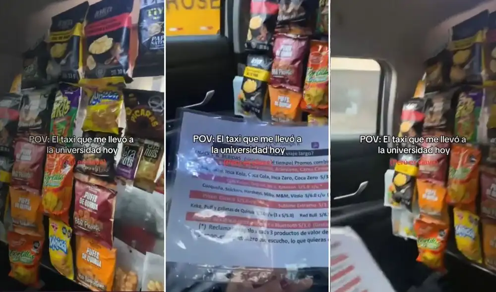 Taxista con "bodega" se volvió viral en TikTok. Foto: composición LR/Fershi.