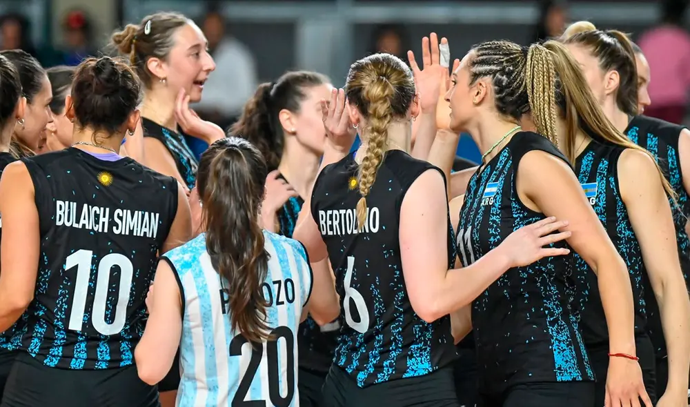 Argentina es líder de esta Copa América de Vóley 2025 con puntaje perfecto. Foto: CSV